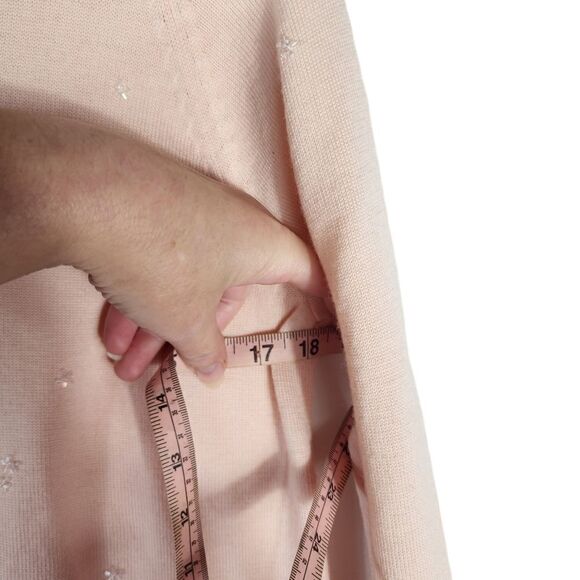 le moda Light pink merion wool Vintage cardigan - Picture 8 of 8